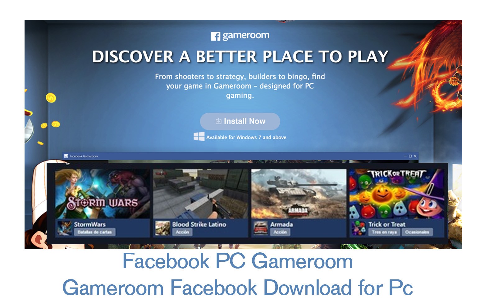 facebook gameroom free download for windows 10